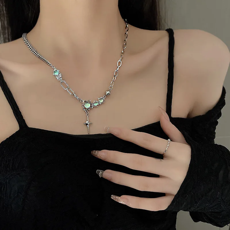Sweet Cool Wind Star Moonstone Light Luxury Small Cross Collarbone Chain Necklace for Women Free Shipping Items WomenY2k Jewelry
Sweet Cool Wind Star Moonstone Light Luxury Small Cross Collarbone Chain Necklace for Women Free Shipping Items WomenY2k Jewelry