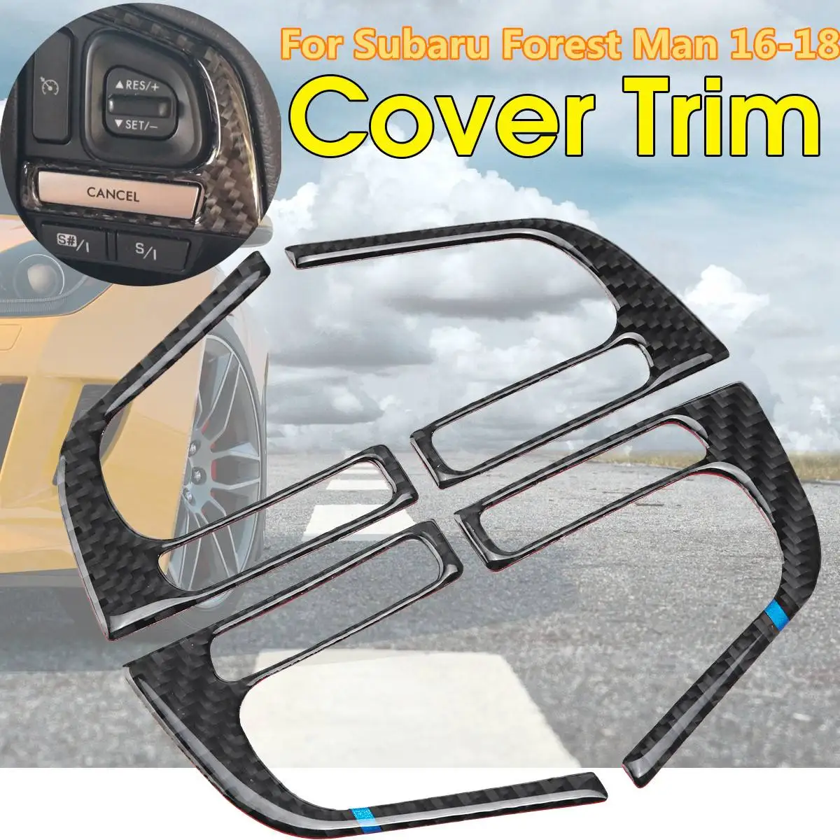 Чехол на руль из углеродного волокна для Subaru Forester 2016 2017 2018
Чехол на руль из углеродного волокна для Subaru Forester 2016 2017 2018