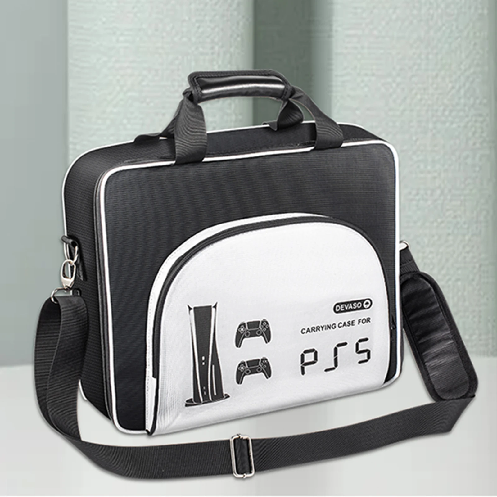 For PS 5 Storage Bag For PlayStation5 Game Console Protect Shoulder Carry Bag With Tow Handles Large Shockproof Travel Case
For PS 5 Storage Bag For PlayStation5 Game Console Protect Shoulder Carry Bag With Tow Handles Large Shockproof Travel Case