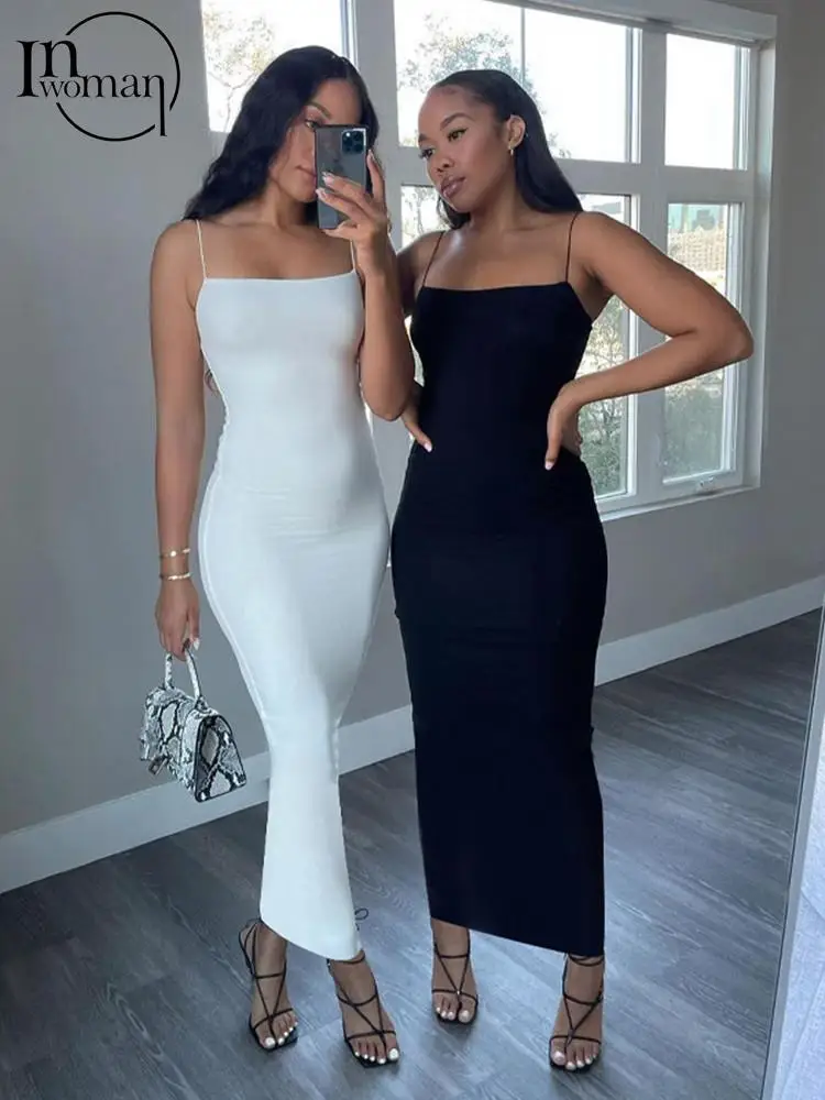 Inwoman Summer Cami Black Corset Maxi Dress Backless Sexy Club Outfits For Women 2022 Sleeveless Bodycon Long Party White Dress
Inwoman Summer Cami Black Corset Maxi Dress Backless Sexy Club Outfits For Women 2022 Sleeveless Bodycon Long Party White Dress