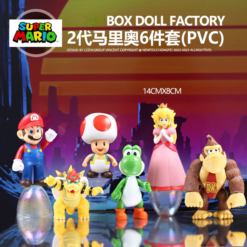 6pcs/set Super Mario Series Model Cartoon Dolls PVC Game Anime Figure Character Action Toy Desktop Decoration Kids Birthday Gift
6pcs/set Super Mario Series Model Cartoon Dolls PVC Game Anime Figure Character Action Toy Desktop Decoration Kids Birthday Gift