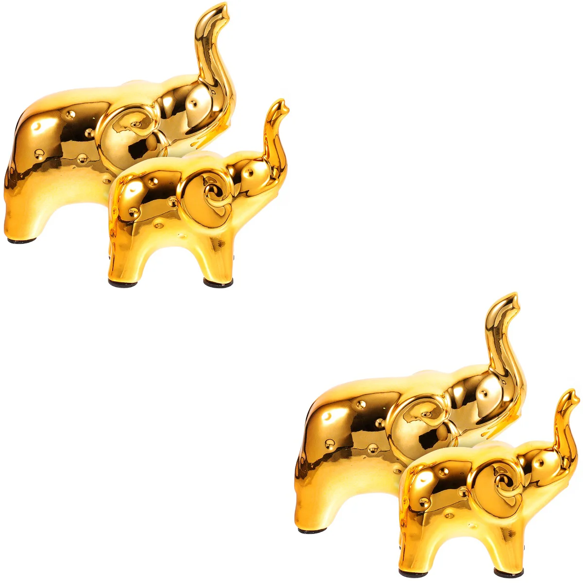 4 pcs Decorative Elephant Ornament Adorable Ceramic Elephant Statue Decor Desktop Animal Figurine
4 pcs Decorative Elephant Ornament Adorable Ceramic Elephant Statue Decor Desktop Animal Figurine