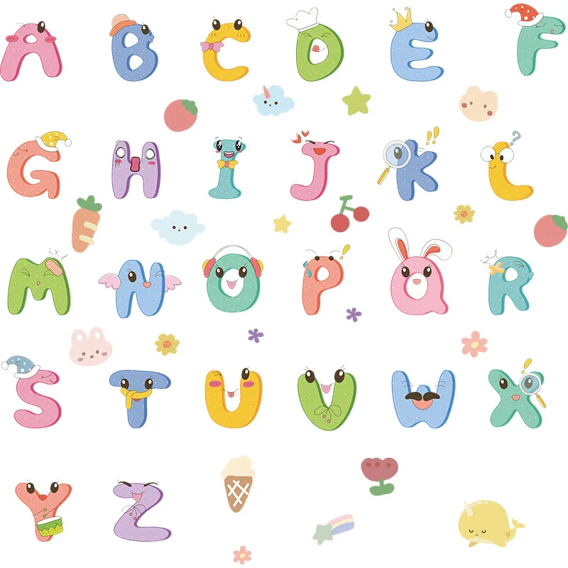 Cartoon Jungle Wild 26 Letters Alphabet Animals Wall Stickers For Kids Rooms Home Decor Children Wall Decal Poster Mural
Cartoon Jungle Wild 26 Letters Alphabet Animals Wall Stickers For Kids Rooms Home Decor Children Wall Decal Poster Mural
