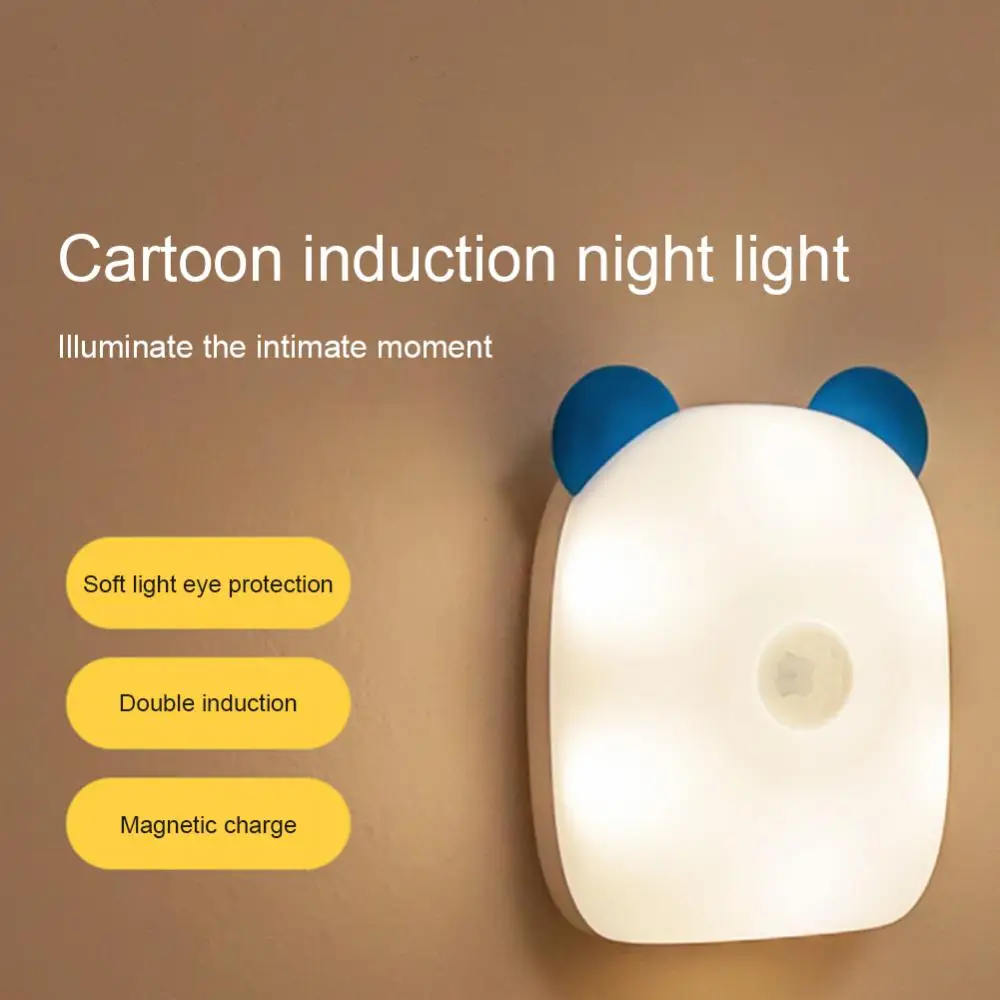 Smart Human Sensing Night Light Wireless Cartoon Magnetic Absorption Design Wall Lamp Children'S Bedside Night Table Lamp
Smart Human Sensing Night Light Wireless Cartoon Magnetic Absorption Design Wall Lamp Children'S Bedside Night Table Lamp