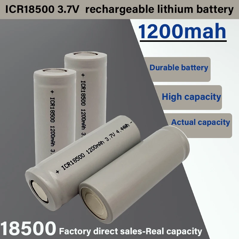 New 18500 battery 3.7V 1200mAh rechargeable lithium ion battery, For strong light flashlight anti-light special lithium battery
New 18500 battery 3.7V 1200mAh rechargeable lithium ion battery, For strong light flashlight anti-light special lithium battery