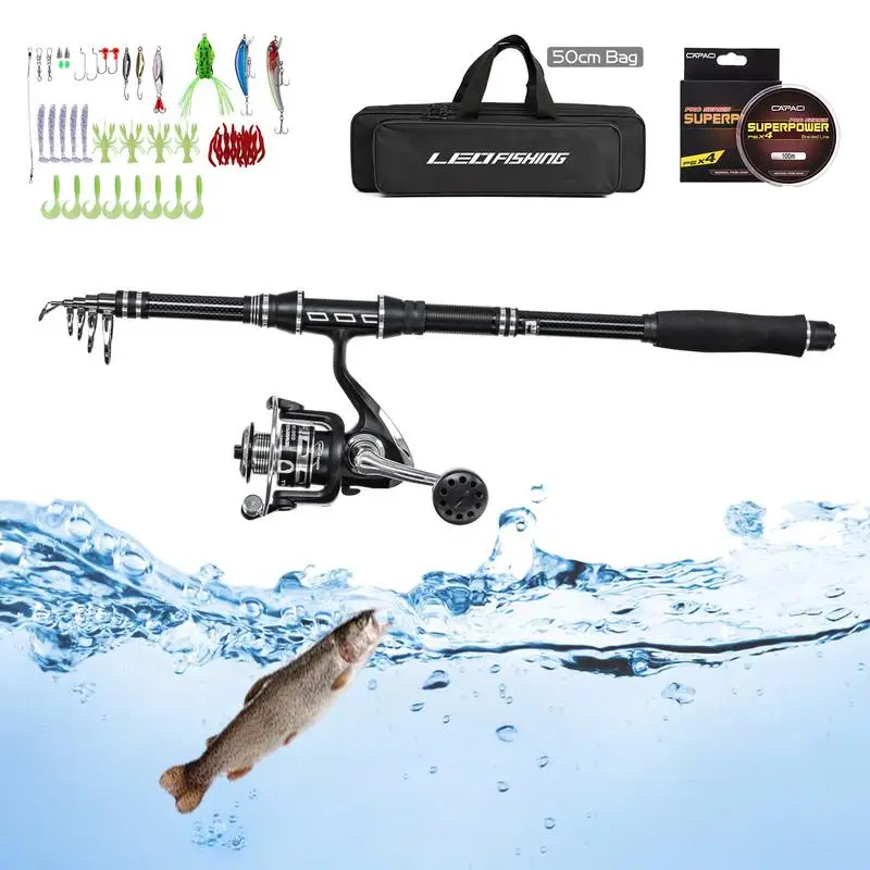 Fishing Rod And Reel Combo Telescopic Casting Fishing Rod With EVA Handle Portable Collapsible Fishing Pole Full Kit Gear
Fishing Rod And Reel Combo Telescopic Casting Fishing Rod With EVA Handle Portable Collapsible Fishing Pole Full Kit Gear