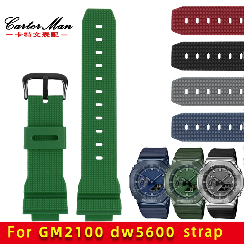 Resin rubber watch strap for CASIO G-Shock GM2100 GM-5600 6900 watchband men's wristband bracelet 16mm quick detachable ear belt
Resin rubber watch strap for CASIO G-Shock GM2100 GM-5600 6900 watchband men's wristband bracelet 16mm quick detachable ear belt