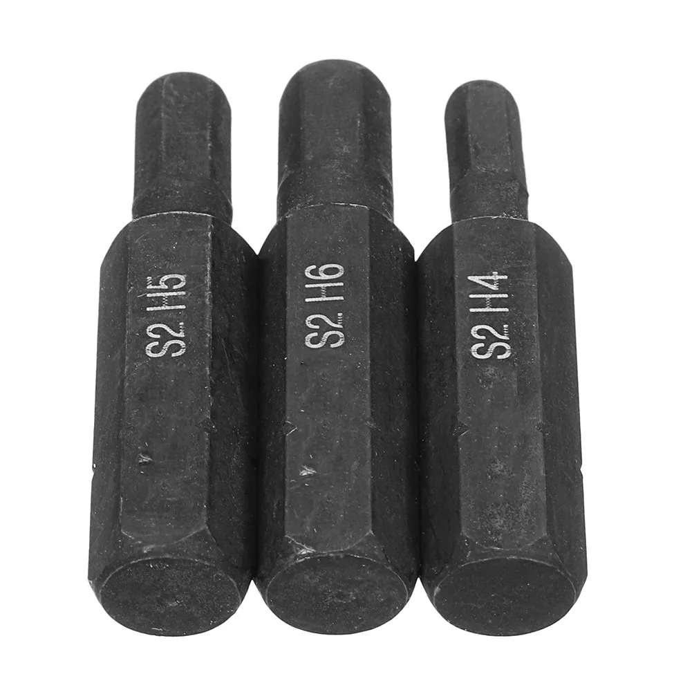 Hand Tools Screwdriver Bit H4/H5/H6 Hexagon Impact Kit Replacement Set 36mm Length 3pcs 8mm Hex Shank Equipment
Hand Tools Screwdriver Bit H4/H5/H6 Hexagon Impact Kit Replacement Set 36mm Length 3pcs 8mm Hex Shank Equipment