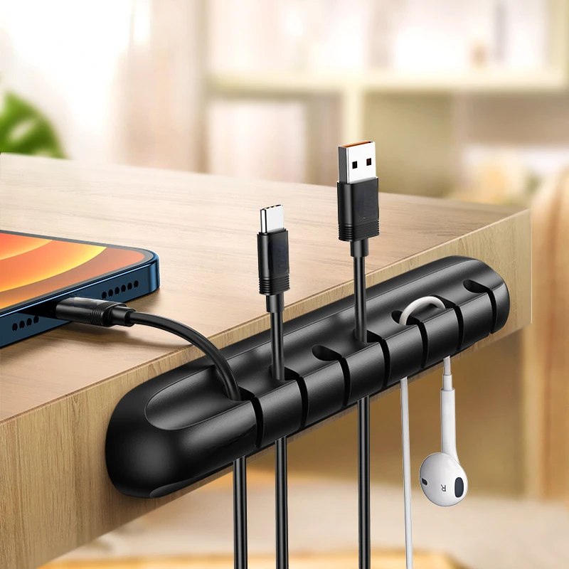 Cable Organizer Management Wire Holder Flexible USB Cable Winder Tidy Silicone Clips For Mouse Keyboard Earphone Protector
Cable Organizer Management Wire Holder Flexible USB Cable Winder Tidy Silicone Clips For Mouse Keyboard Earphone Protector