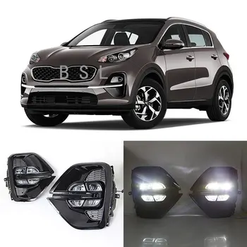 Fog Lamp Assembly Car LED Daytime Running Light Bumper Driving for Accessories KX5 KIA Sportage Eco Dynamic 2020 US Russia Type