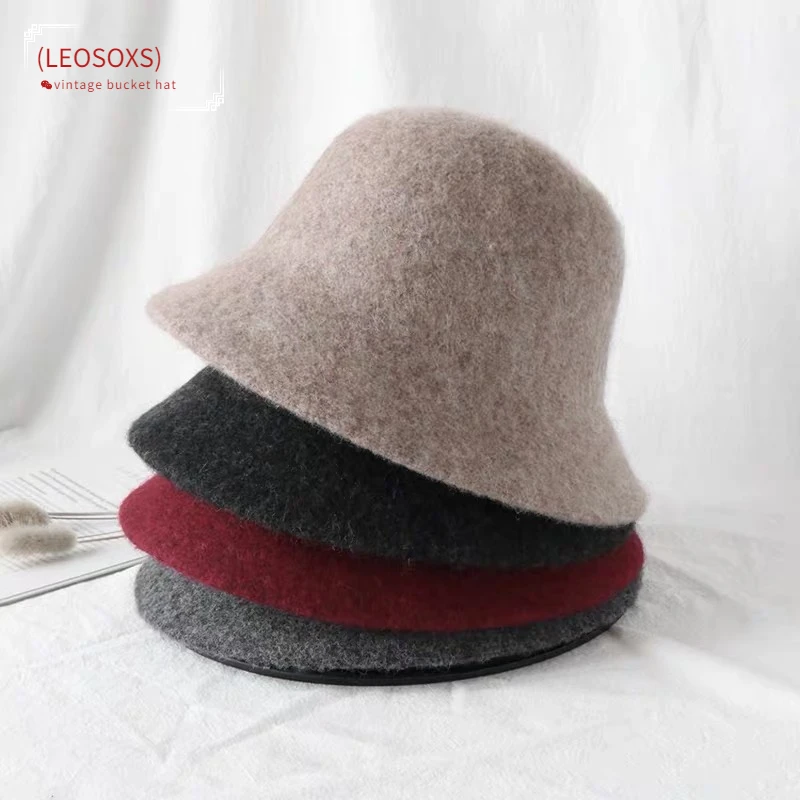 Autumn Winter Wool Bucket Hat Women Fashion Vintage Fisherman Hats Versatile Cap Spring Felt Hat 6 Colors Foldable Free Shipping
Autumn Winter Wool Bucket Hat Women Fashion Vintage Fisherman Hats Versatile Cap Spring Felt Hat 6 Colors Foldable Free Shipping