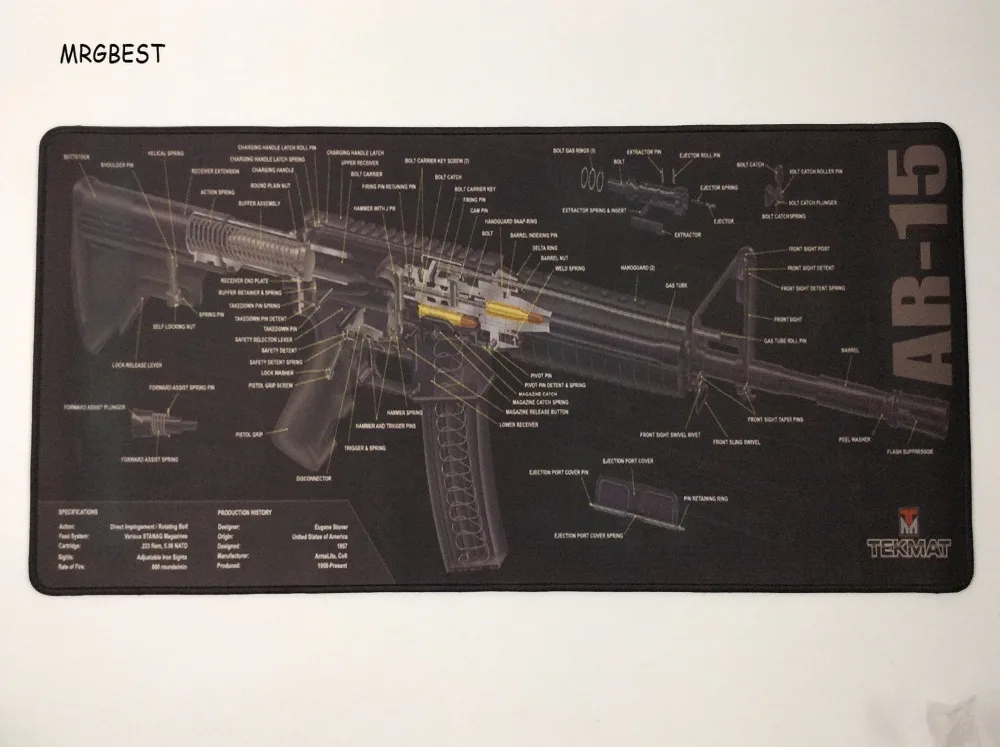 Large Gun ar-15 Mice Mat 30x80/40x80/40x90cm Eco-friendly Rubber Extended Big for Gun Lovers and Csgo Dota Gaming Mouse Pad
Large Gun ar-15 Mice Mat 30x80/40x80/40x90cm Eco-friendly Rubber Extended Big for Gun Lovers and Csgo Dota Gaming Mouse Pad