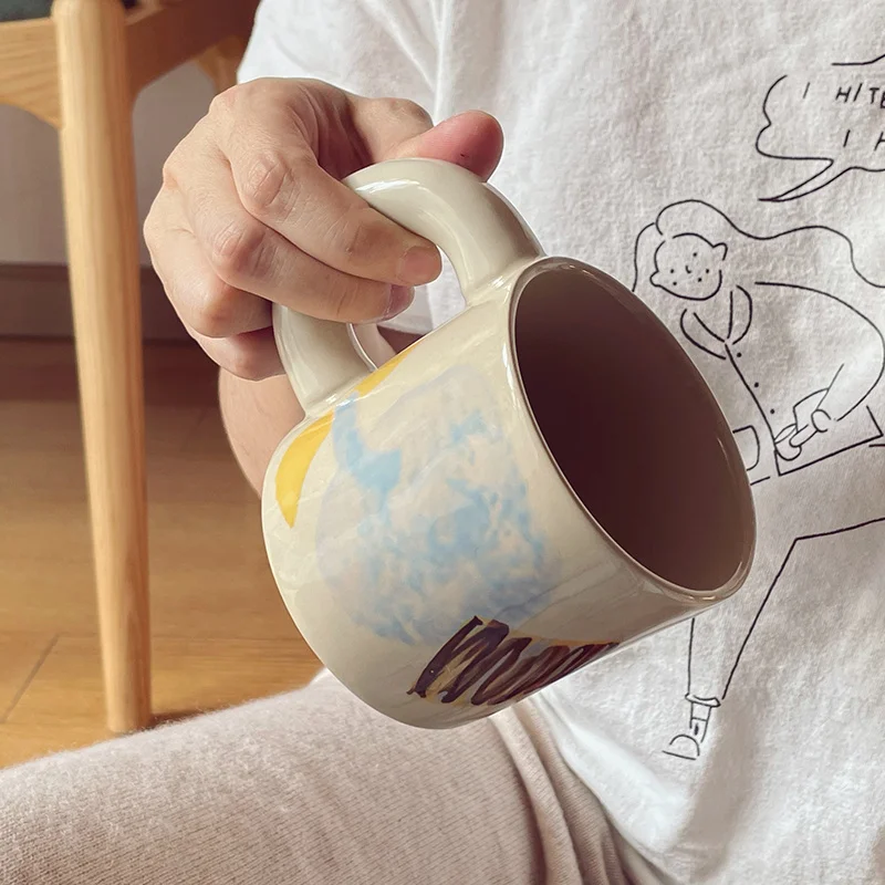 Home Office Use Creative Bright Hand-painted Bobo Mug Milk Cup Simple Style 300ml Mugs Coffee Cups Breakfast Mugs Coffee Cups
Home Office Use Creative Bright Hand-painted Bobo Mug Milk Cup Simple Style 300ml Mugs Coffee Cups Breakfast Mugs Coffee Cups