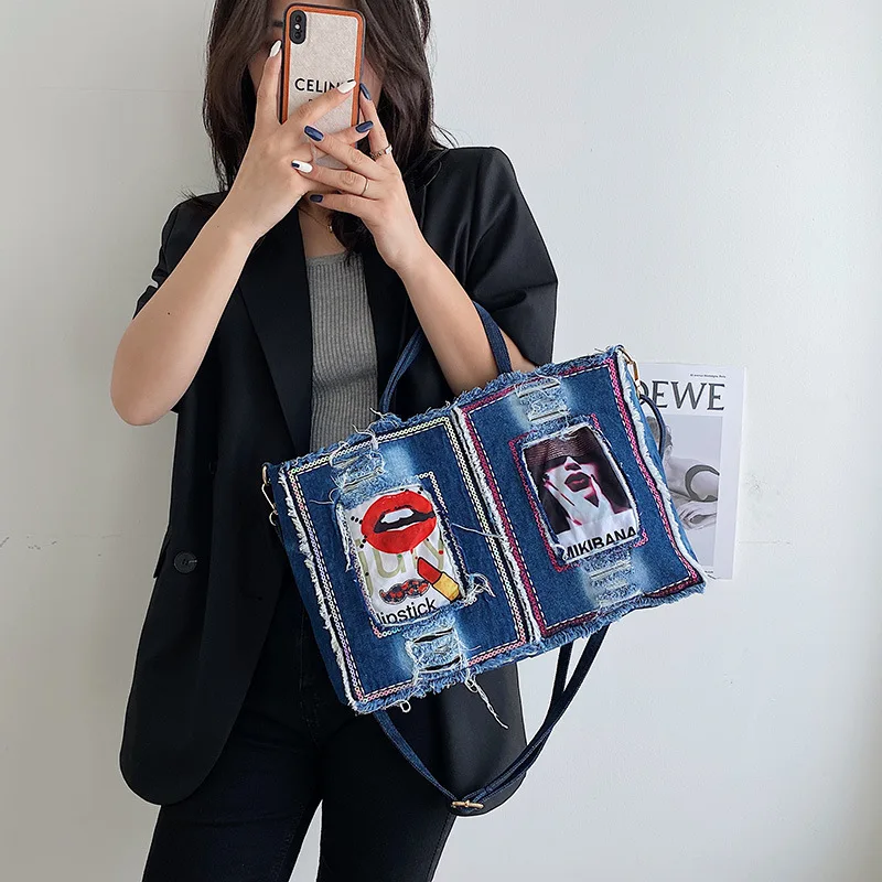 2022 New Ladies Fashion Personality Canvas Harajuku Style Single Shoulder Messenger Large Capacity Tote Bag Sac Luxe Femme
2022 New Ladies Fashion Personality Canvas Harajuku Style Single Shoulder Messenger Large Capacity Tote Bag Sac Luxe Femme