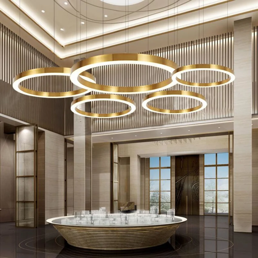 Lamp Pendant Lhigt Combination Chandelier LED living room chandelier office building lobby ring Nordic acrylic
Lamp Pendant Lhigt Combination Chandelier LED living room chandelier office building lobby ring Nordic acrylic