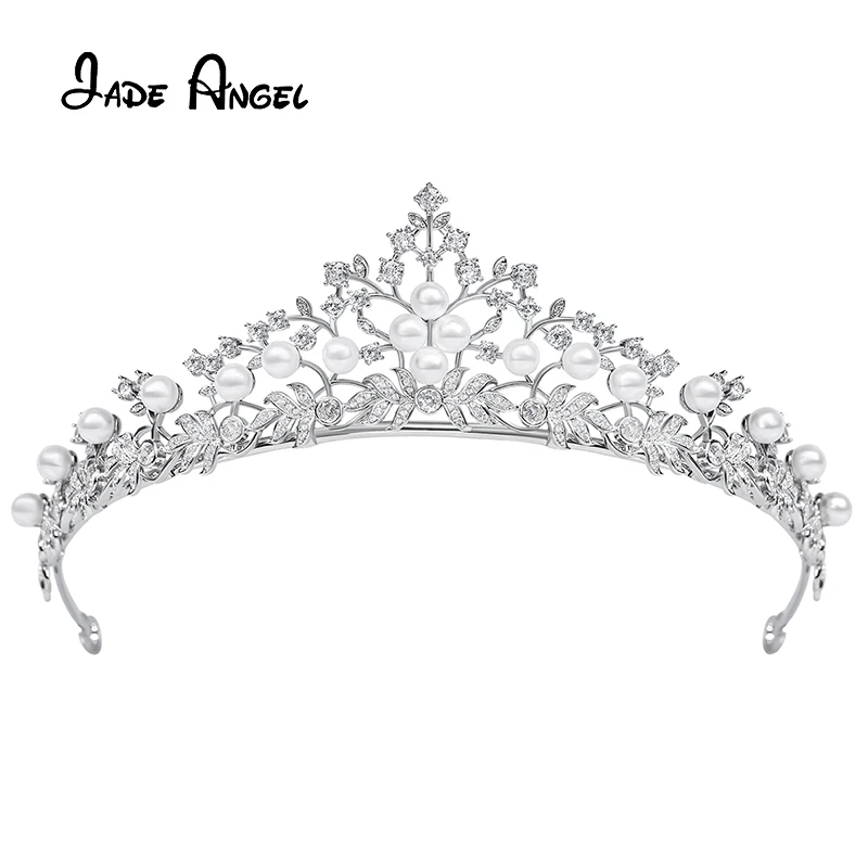 JADE ANGEL Silver Tiara Crown for Women Queen Pearl Crowns Rhinestone Princess Tiaras for Girl Bride Wedding Hair Accessories
JADE ANGEL Silver Tiara Crown for Women Queen Pearl Crowns Rhinestone Princess Tiaras for Girl Bride Wedding Hair Accessories