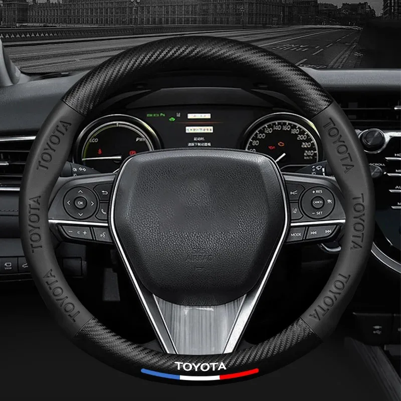 Car Steering Wheel Cover Breathable Non-slip Leather Steering Cover For Toyota Camry Corolla Auris RAV4 CHR Prius Prado Yaris
Car Steering Wheel Cover Breathable Non-slip Leather Steering Cover For Toyota Camry Corolla Auris RAV4 CHR Prius Prado Yaris