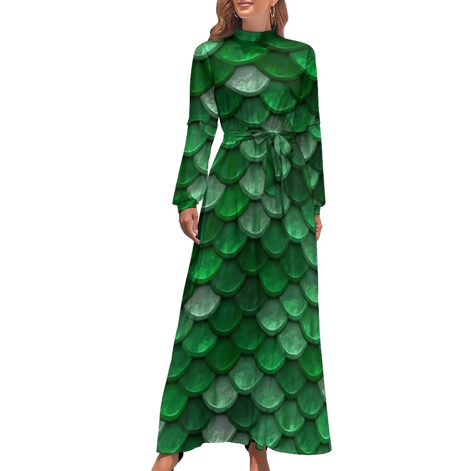 Green Metallic Dress Colorful Fish ScalesTrendy Print Maxi Dress Female Long Sleeve Street Wear Boho Beach Long Dresses Clothes
Green Metallic Dress Colorful Fish ScalesTrendy Print Maxi Dress Female Long Sleeve Street Wear Boho Beach Long Dresses Clothes