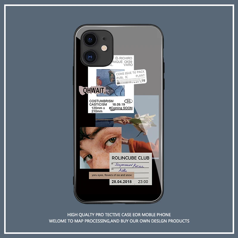 Fashion Cool Label Tempered Glass Phone Case for IPhone 13 12 11 Pro XS Max Mini X XR 7 8 6S 6 Plus 5 5S SE 2020 Back Cover
Fashion Cool Label Tempered Glass Phone Case for IPhone 13 12 11 Pro XS Max Mini X XR 7 8 6S 6 Plus 5 5S SE 2020 Back Cover