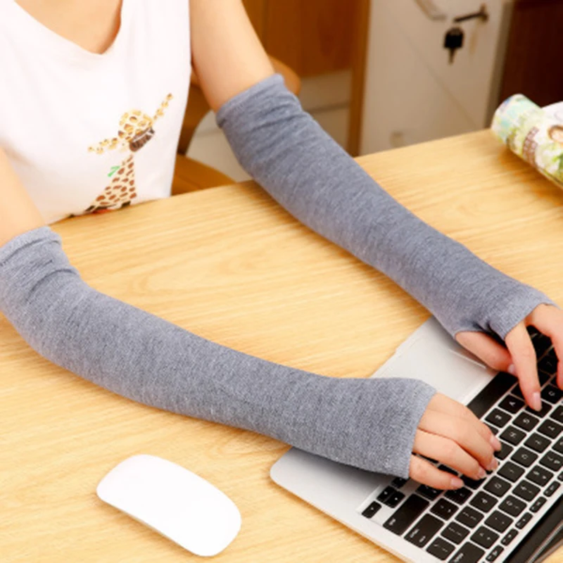 1 Pair Autumn Winter Women Long Arm Warmers Knitted Solid Arm Sleeve Solid Long Knitted Fingerless Gloves Clothing Accessories
1 Pair Autumn Winter Women Long Arm Warmers Knitted Solid Arm Sleeve Solid Long Knitted Fingerless Gloves Clothing Accessories