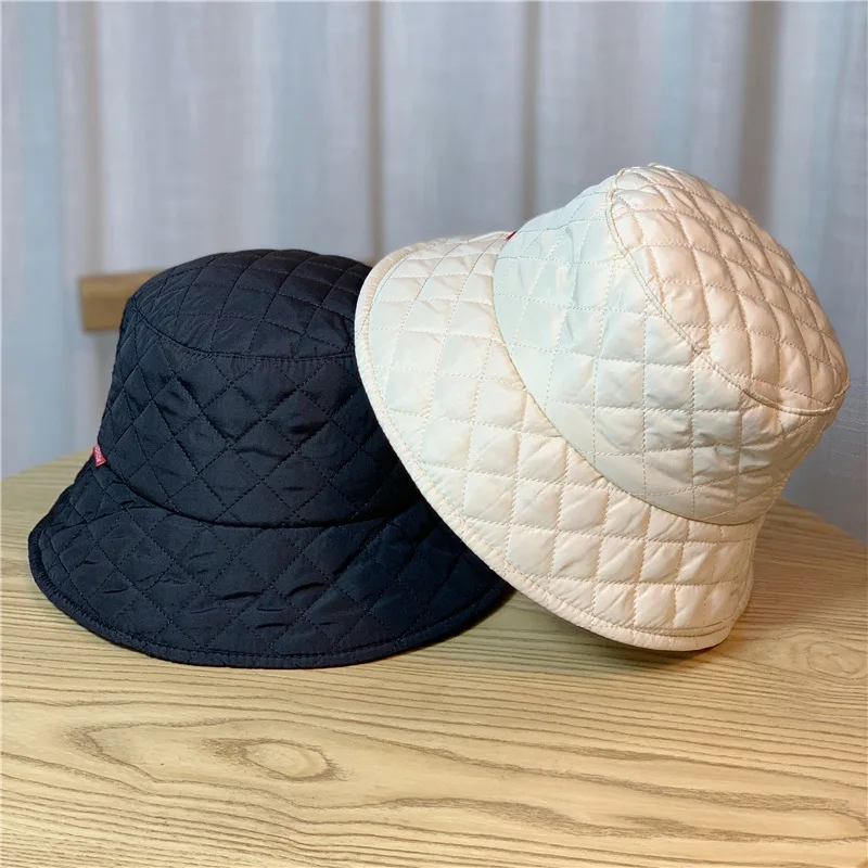 Women Winter Bucket Hat Men Warm Foldable Down Cotton Rhombus Grid Fisherman Hat Unisex Korean Version Vasin Female Fishing Cap
Women Winter Bucket Hat Men Warm Foldable Down Cotton Rhombus Grid Fisherman Hat Unisex Korean Version Vasin Female Fishing Cap