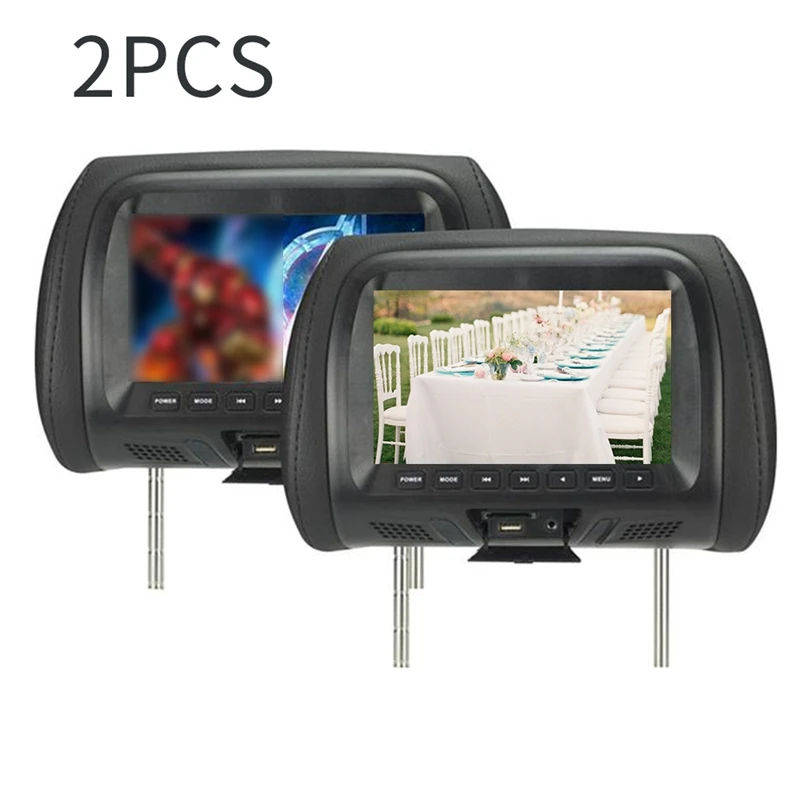 2PCS 7 Inch Touch Screen Car Headrest Monitor MP5 Player Pillow Monitor Support Video Sync/ Mirror Link
2PCS 7 Inch Touch Screen Car Headrest Monitor MP5 Player Pillow Monitor Support Video Sync/ Mirror Link