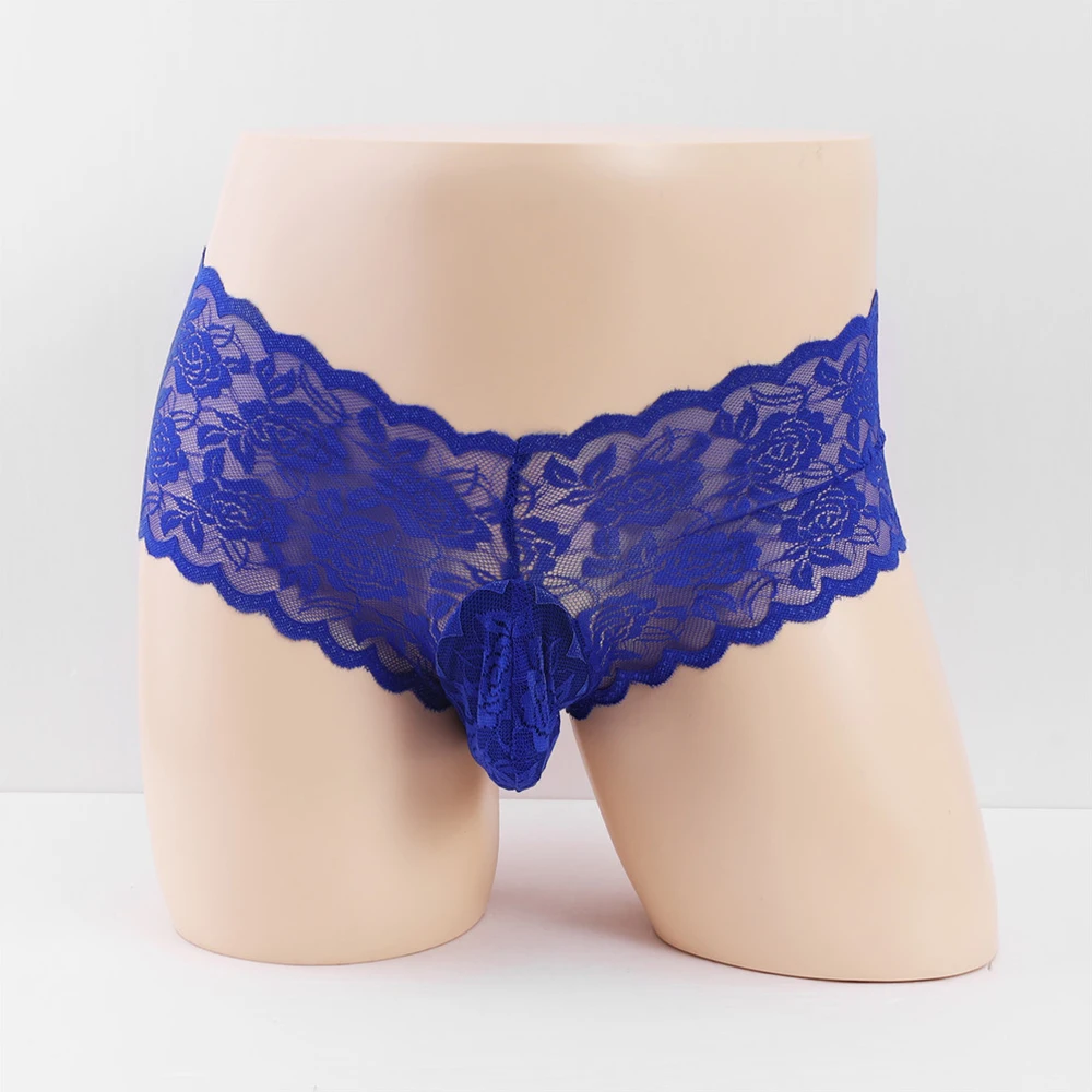 Sissy Men Underwear Lace Brief Pouch Thong Panties Breathable Transparent Bikini Low Rise Underpant New Men's Erotic Lingerie
Sissy Men Underwear Lace Brief Pouch Thong Panties Breathable Transparent Bikini Low Rise Underpant New Men's Erotic Lingerie
