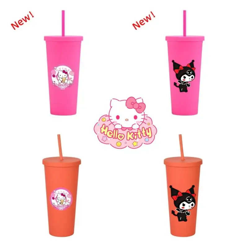 Anime Hello Kitty Water Cup Cute Cartoon Double Layer Plastic Straw Cup High Capacity Outdoor Sports Frosted Women Accessories
Anime Hello Kitty Water Cup Cute Cartoon Double Layer Plastic Straw Cup High Capacity Outdoor Sports Frosted Women Accessories
