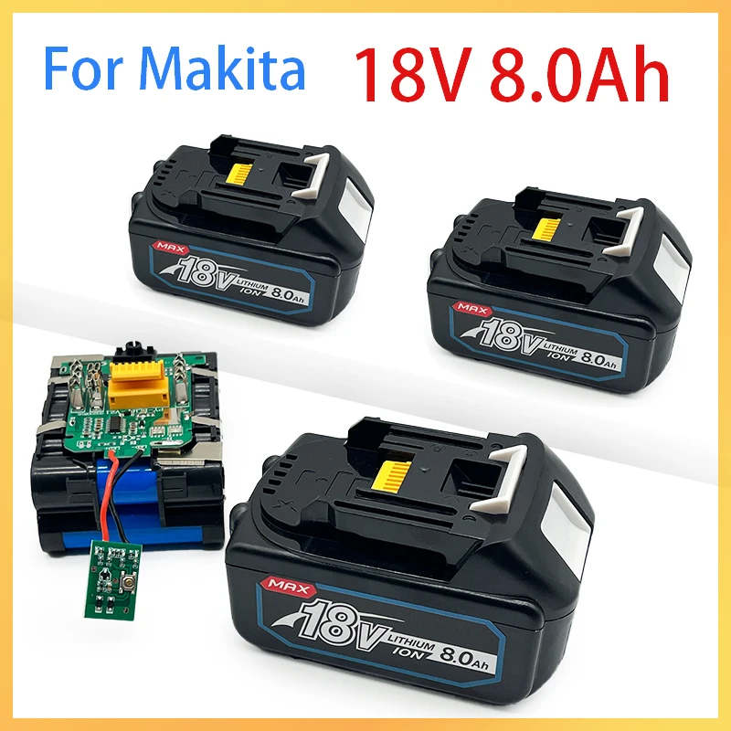 100%Original For Makita 18V 8.0Ah Rechargeable Power Tools Battery with LED Li-ion Replacement LXT BL1860B BL1860 BL1850 Battery
100%Original For Makita 18V 8.0Ah Rechargeable Power Tools Battery with LED Li-ion Replacement LXT BL1860B BL1860 BL1850 Battery