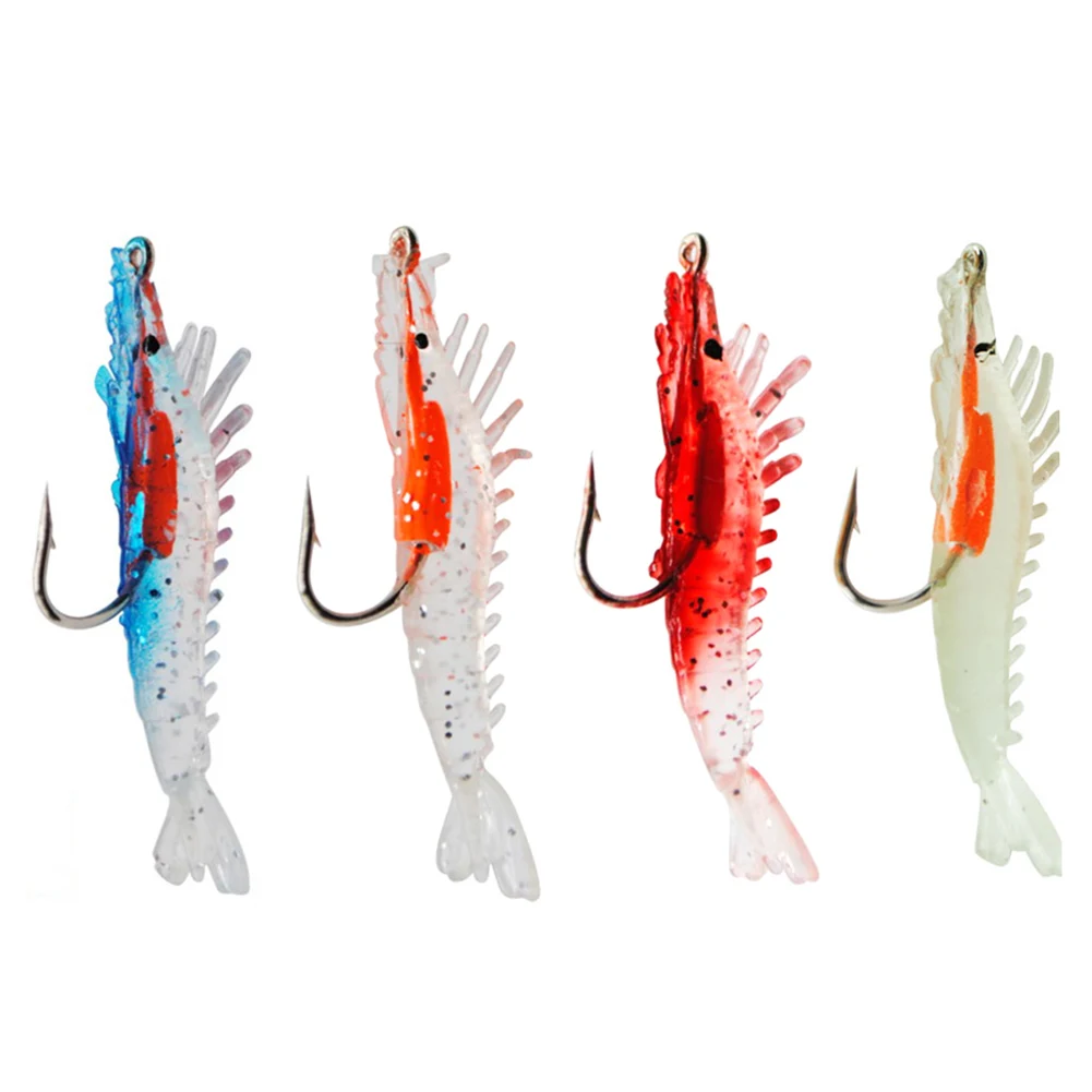 1/4pcs Luminous Shrimp Fake Baits Soft Simulation Prawn Lure Fishy Smell Artificial Trout Bait Single Hook Sea Fishing Tackle
1/4pcs Luminous Shrimp Fake Baits Soft Simulation Prawn Lure Fishy Smell Artificial Trout Bait Single Hook Sea Fishing Tackle