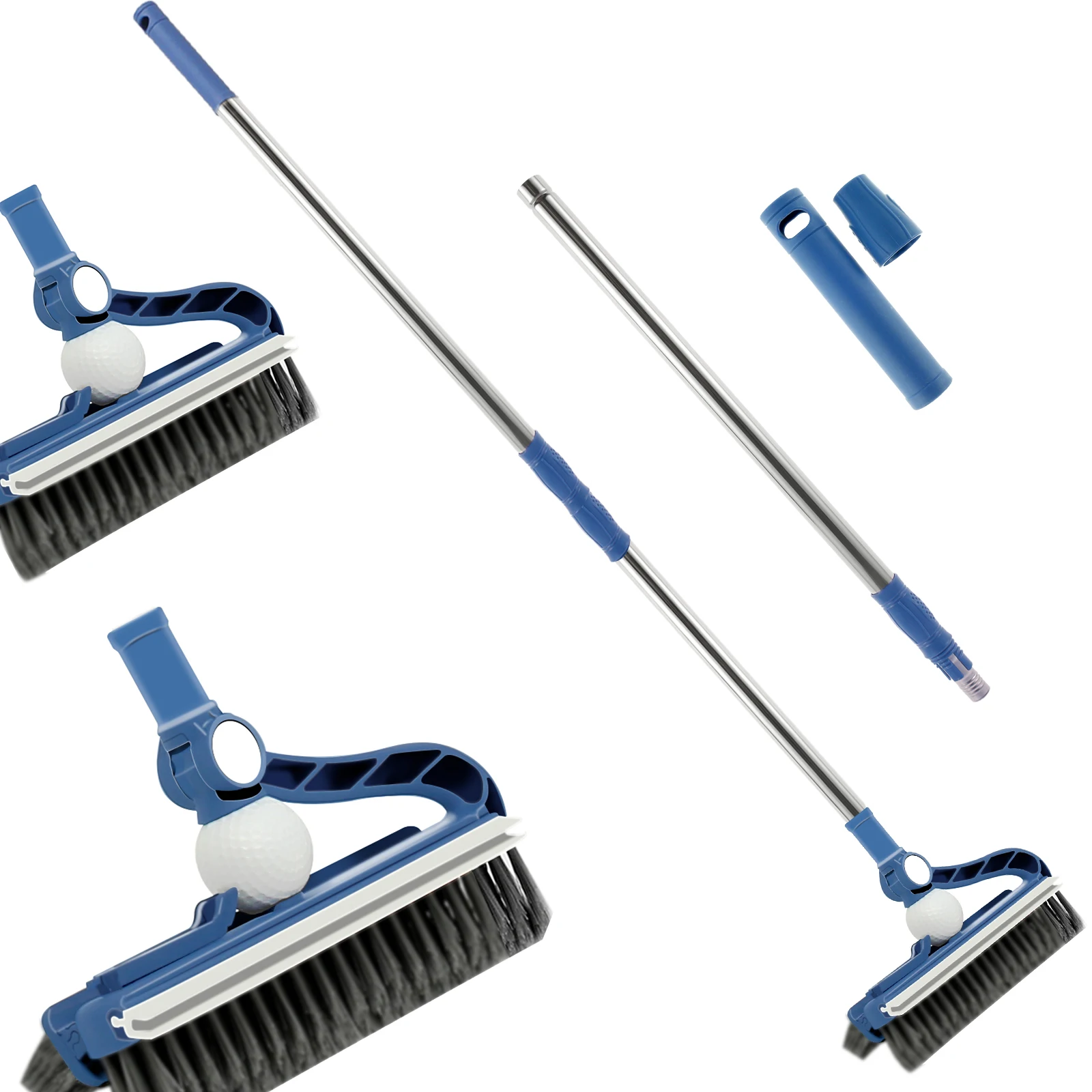 Floor Scrubbing Brush with Retractable Handle 180° Rotatable Floor Cleaning Brush with Scraper Stiff Bristles Floor Scrape Brush
Floor Scrubbing Brush with Retractable Handle 180° Rotatable Floor Cleaning Brush with Scraper Stiff Bristles Floor Scrape Brush