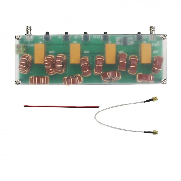 LPF-100 1.8-30MHz Assembled LPF Shortwave Low Pass Filter For Shortwave Power Amplifiers Radios
LPF-100 1.8-30MHz Assembled LPF Shortwave Low Pass Filter For Shortwave Power Amplifiers Radios