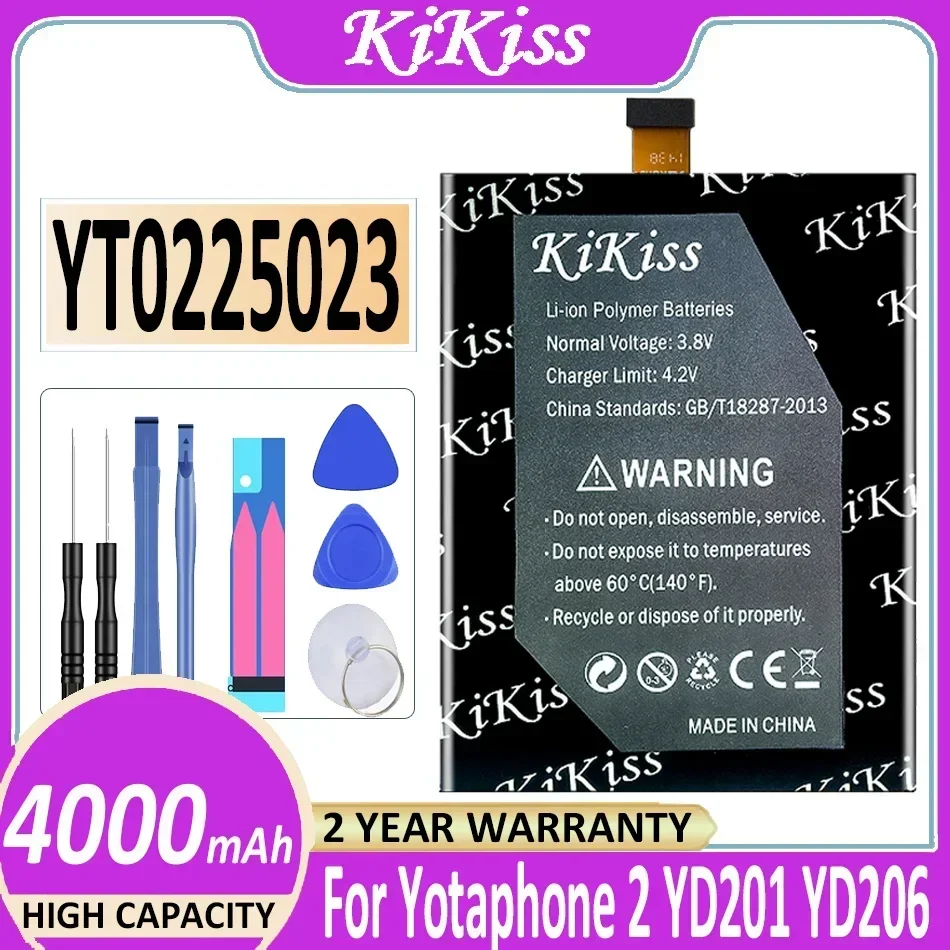 Аккумулятор KiKiss для Yotaphone 2 3 Yotaphone3 YD201 YD206 аккумуляторы + бесплатные tloos