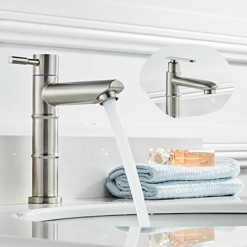 Waterfall Bathroom Sink Faucet Vessel Tall Bamboo Water Tap Stainless Steel Cold Water Tap Deck Mounted Outdoor Garden Sink Tap
Waterfall Bathroom Sink Faucet Vessel Tall Bamboo Water Tap Stainless Steel Cold Water Tap Deck Mounted Outdoor Garden Sink Tap
