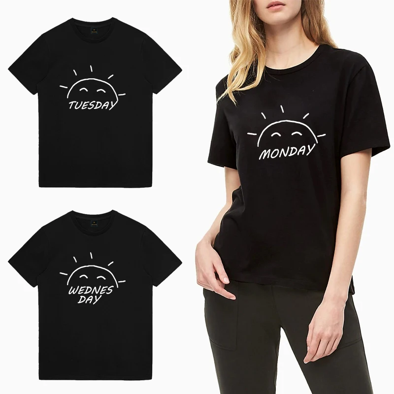 Fashion Simple Women's Summer Sun Smiley Print Series T-shirt Simple and Versatile Round Neck Commuter All-match Short-sleeved
Fashion Simple Women's Summer Sun Smiley Print Series T-shirt Simple and Versatile Round Neck Commuter All-match Short-sleeved