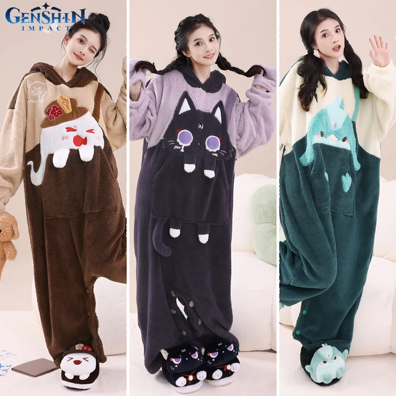 Оригинальные ударные пижамы Genshin, костюмы для косплея, Аниме игра Ху Тао Чжун ли Сяо, скамухэ, теплая одежда на осень и зиму, обувь
Оригинальные ударные пижамы Genshin, костюмы для косплея, Аниме игра Ху Тао Чжун ли Сяо, скамухэ, теплая одежда на осень и зиму, обувь