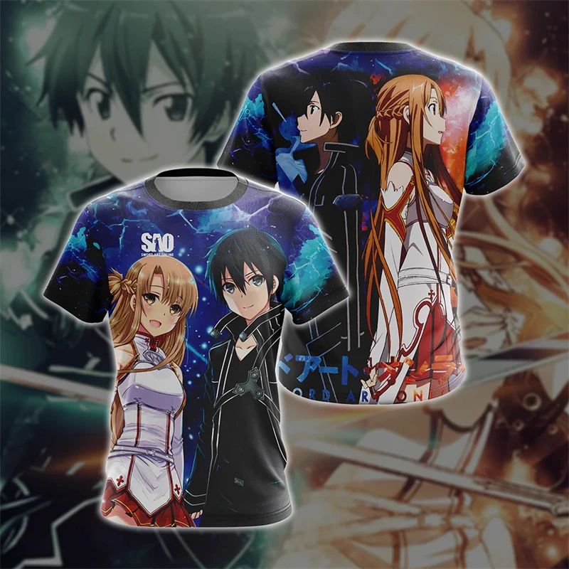 Sword Art Online T Shirts Anime 3D Print Streetwear Women Men Casual Fashion Oversized T-Shirt Harajuku Kids Tees Tops Clothing
Sword Art Online T Shirts Anime 3D Print Streetwear Women Men Casual Fashion Oversized T-Shirt Harajuku Kids Tees Tops Clothing