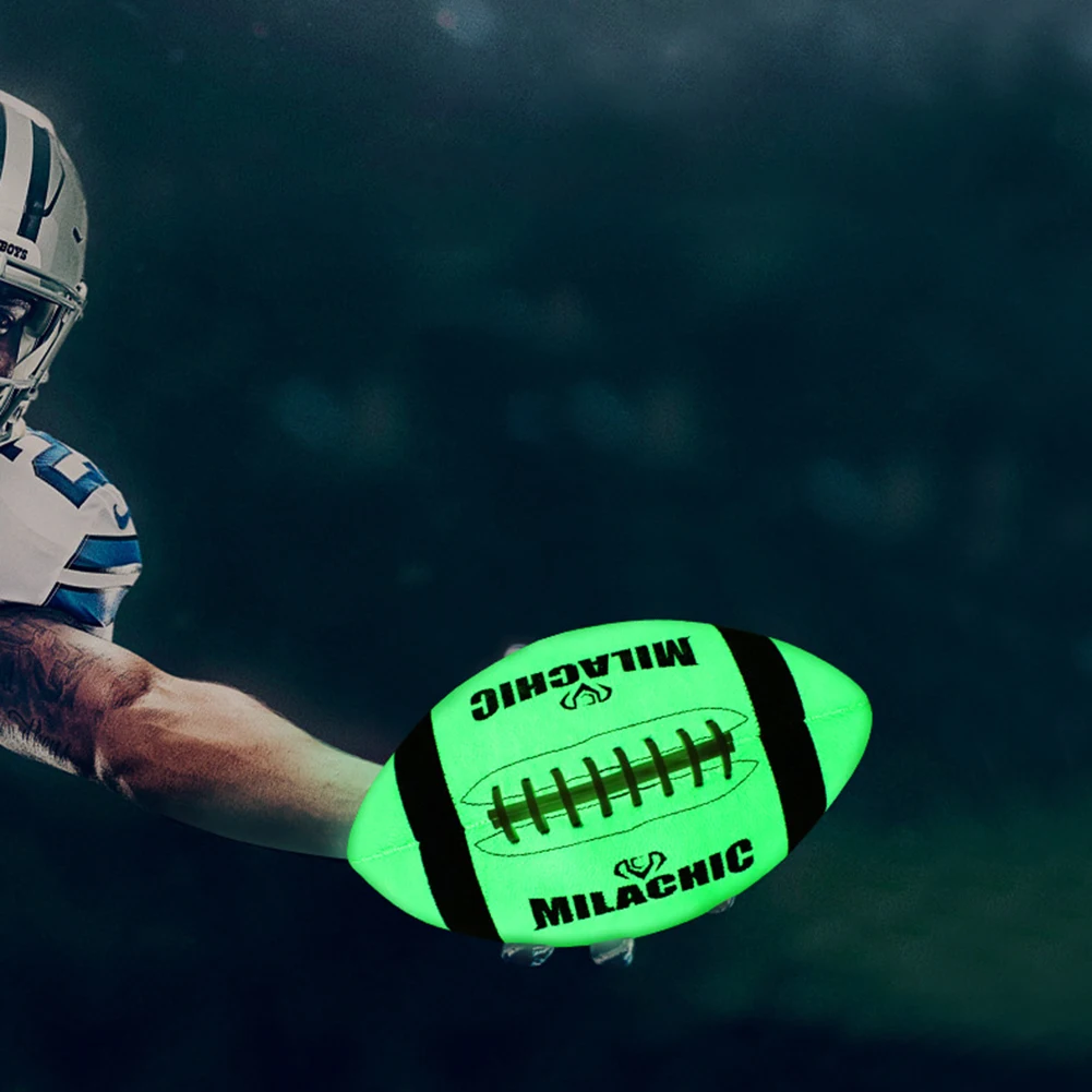 Football Luminous Rugby Fluorescent Practice Soccer Balls Standard Game Team Sports Equipment Training Ball Hot Sale
Football Luminous Rugby Fluorescent Practice Soccer Balls Standard Game Team Sports Equipment Training Ball Hot Sale