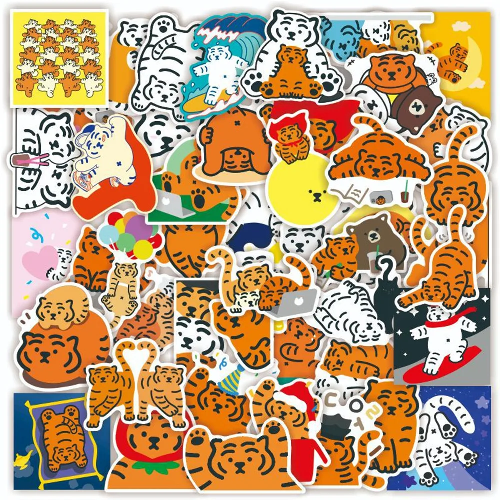 10/30/50PCS Cartoon Illustration Tiger Sticker Suitcase Skateboard Laptop Luggage Refrigerator DIY Decal Sticker Wholesale
10/30/50PCS Cartoon Illustration Tiger Sticker Suitcase Skateboard Laptop Luggage Refrigerator DIY Decal Sticker Wholesale