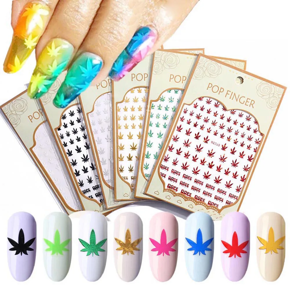 Holographic Fashion Mixed DIY Acrylic Salon Nail Stickers Manicure Decoration Weed Leaf Designs Self Adhesive
Holographic Fashion Mixed DIY Acrylic Salon Nail Stickers Manicure Decoration Weed Leaf Designs Self Adhesive