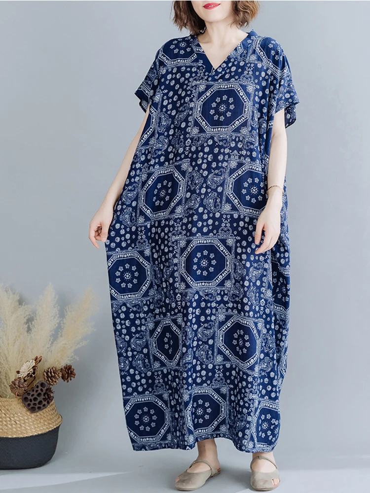 Kanifio Plus Size Bohemian Beach Dresses for Women 2022 Summer Oversized Boho Beachwear Long Tunic Female Vestidios 1998 6XL 8XL
Kanifio Plus Size Bohemian Beach Dresses for Women 2022 Summer Oversized Boho Beachwear Long Tunic Female Vestidios 1998 6XL 8XL