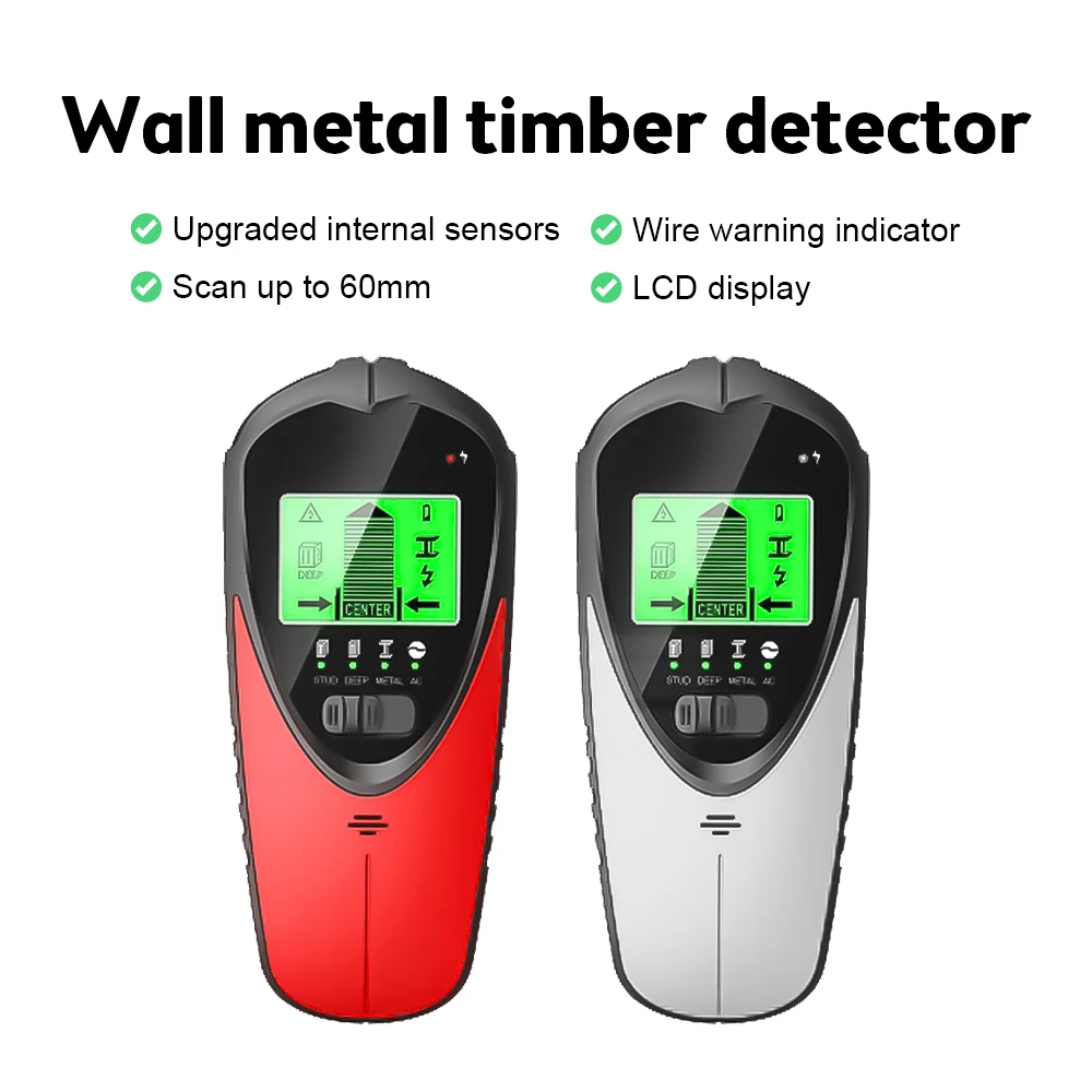 SH101 Metal Detector Wire Finder Digital Wall Scanner Wiring Wood Voltage Live Handheld LCD Screen Stud Finder Tester Home
SH101 Metal Detector Wire Finder Digital Wall Scanner Wiring Wood Voltage Live Handheld LCD Screen Stud Finder Tester Home
