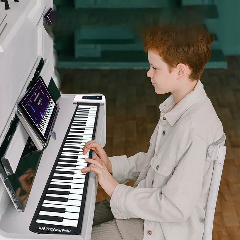 

88 клавиш складное пианино профессиональное обучение пианино портативное электрическое фортепиано контроллер Музыкальные инструменты пот...