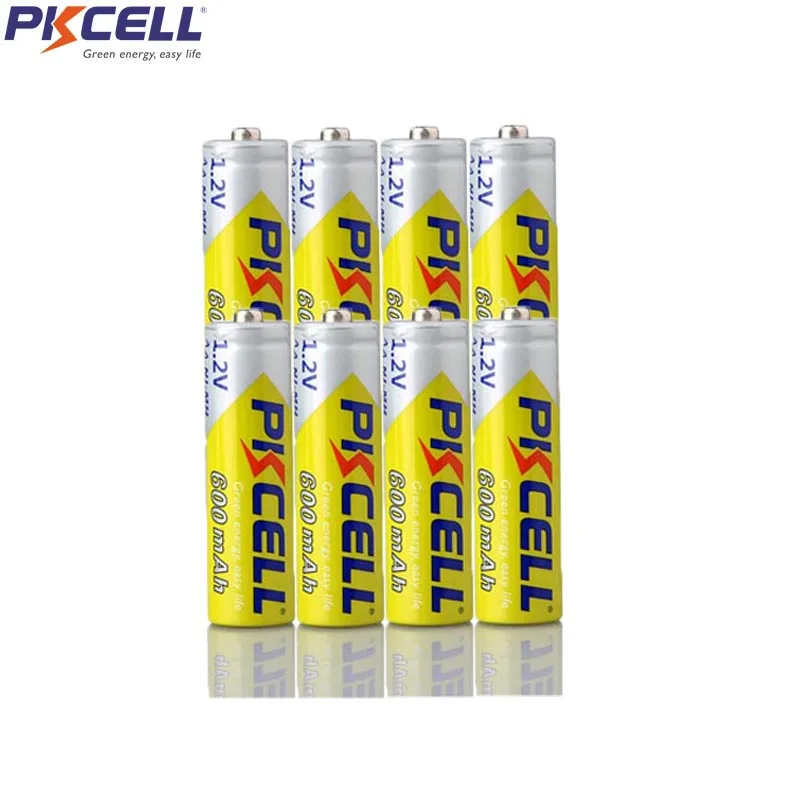 8Pcs PKCELL AA Rechargeable Battery NIMH 1.2V Rechargeable Battery 600mah Real Capacity For Toy
8Pcs PKCELL AA Rechargeable Battery NIMH 1.2V Rechargeable Battery 600mah Real Capacity For Toy