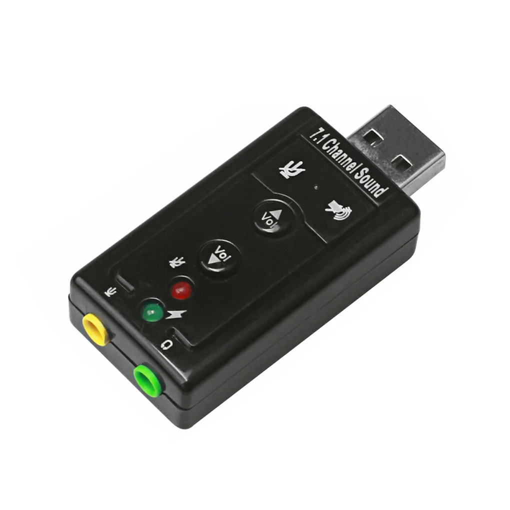 USB7.1 Channel Sound Adapter Driverless External Stereo Card Audio USB Device for Desktop
USB7.1 Channel Sound Adapter Driverless External Stereo Card Audio USB Device for Desktop