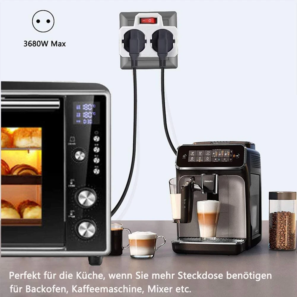 1 To 2 Conversion Plug European Sockets With Switch Power Adapter Standard Extened 4.8mm Plug Converter Home Lighting
1 To 2 Conversion Plug European Sockets With Switch Power Adapter Standard Extened 4.8mm Plug Converter Home Lighting
