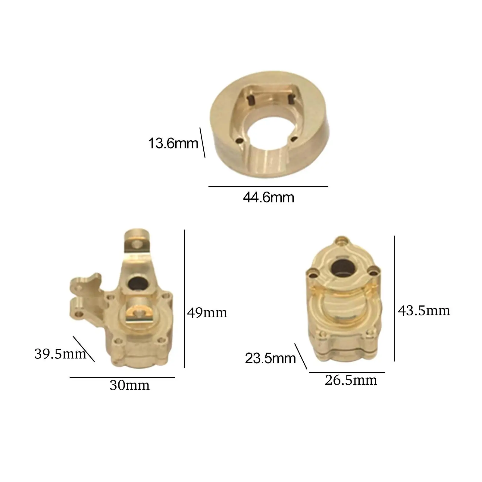 RC Car Brass Counterweight Durable Replacement for Yk4102 Yk4103 RC Climbing Car Model Remote Control Toy
RC Car Brass Counterweight Durable Replacement for Yk4102 Yk4103 RC Climbing Car Model Remote Control Toy