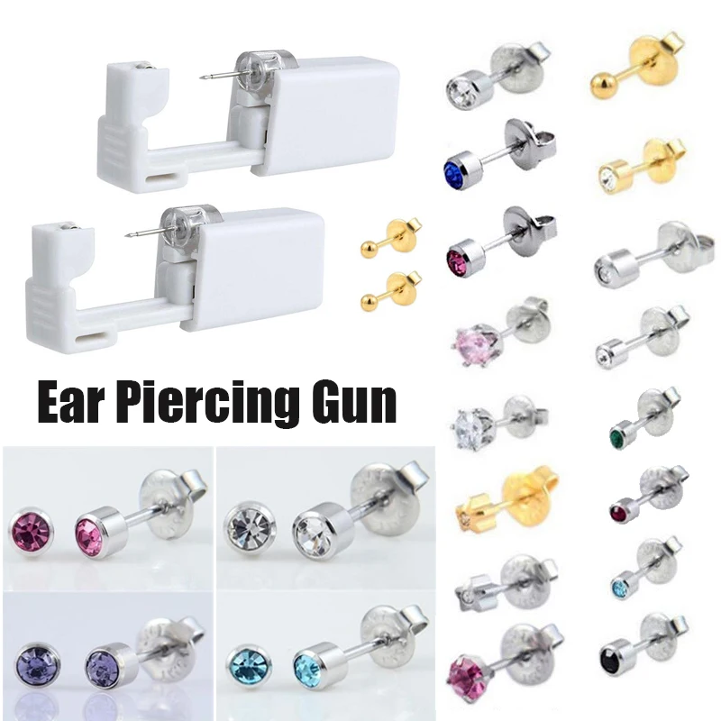 1PC Disposable Sterile Ear Piercing Unit Cartilage Tragus Helix Piercing Gun NO PAIN Piercer Tool Machine Kit Stud DIY Jewelry
1PC Disposable Sterile Ear Piercing Unit Cartilage Tragus Helix Piercing Gun NO PAIN Piercer Tool Machine Kit Stud DIY Jewelry