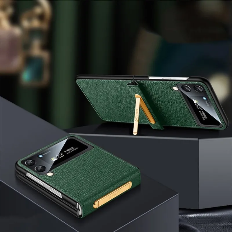 Flip 4 Case Lychee Pattern Bracket Shell for Samsung Galaxy Z Flip 3 4 5G Leather Case Flip3 Flip4 All-inclusive Phone Cover Cap
Flip 4 Case Lychee Pattern Bracket Shell for Samsung Galaxy Z Flip 3 4 5G Leather Case Flip3 Flip4 All-inclusive Phone Cover Cap