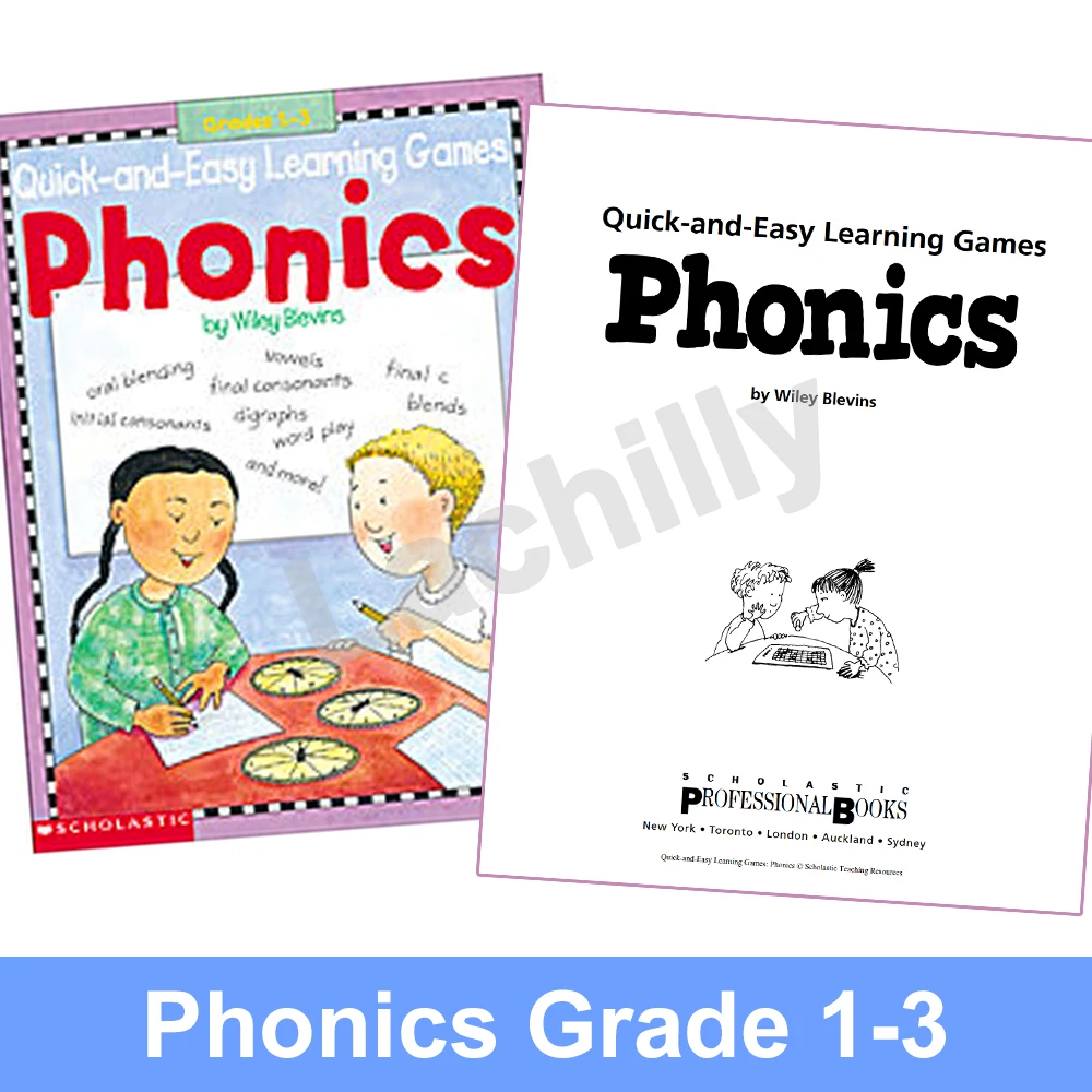Quick-and-Easy Learning Games: Phonics for kids learning English child apply phonics skills workbook learning toy
Quick-and-Easy Learning Games: Phonics for kids learning English child apply phonics skills workbook learning toy